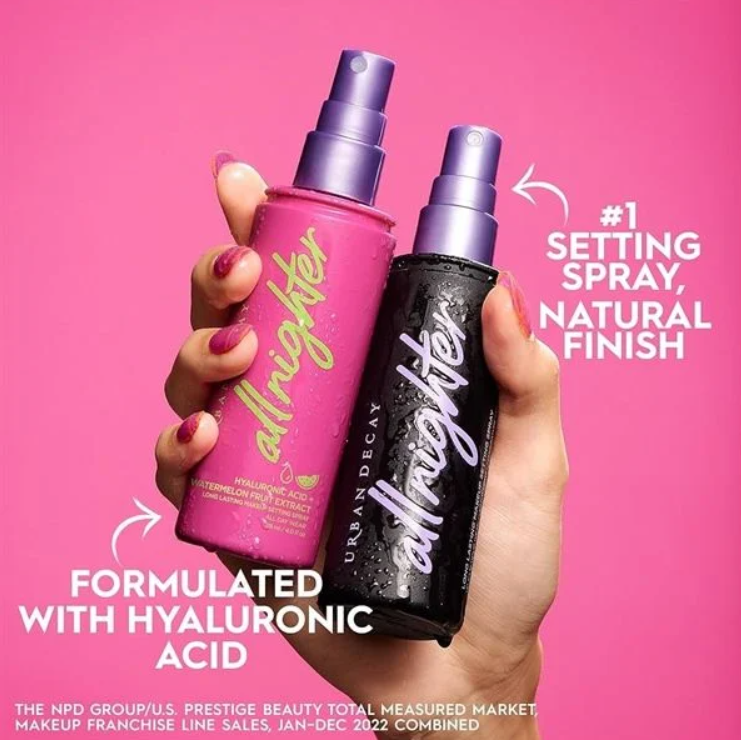Urban Decay All Nighter Hyaluronic Acid Dewy Setting Spray