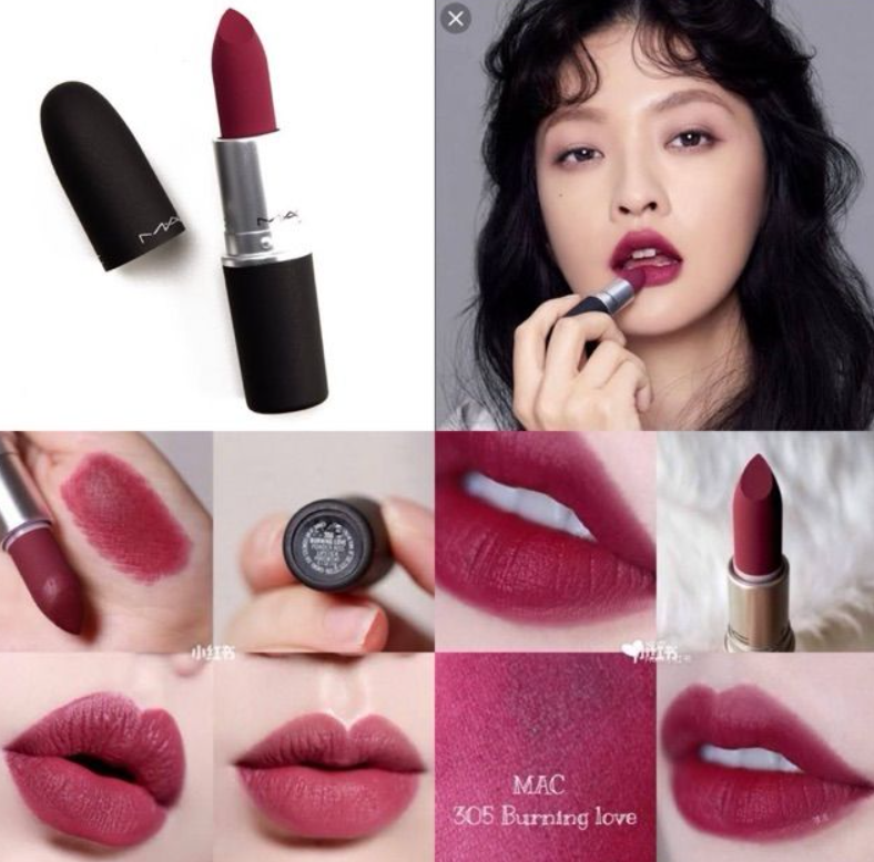 Mac Powder Kiss Lipstick 305 Burning Love