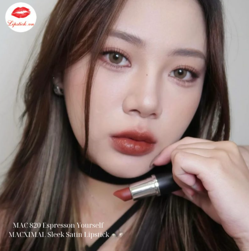 Macximal Sleek Satin Lipstick 820 Espresso Yourself