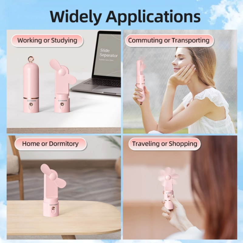 GOOJODOQ Pocket Hand Held Fan FS083 2500maH