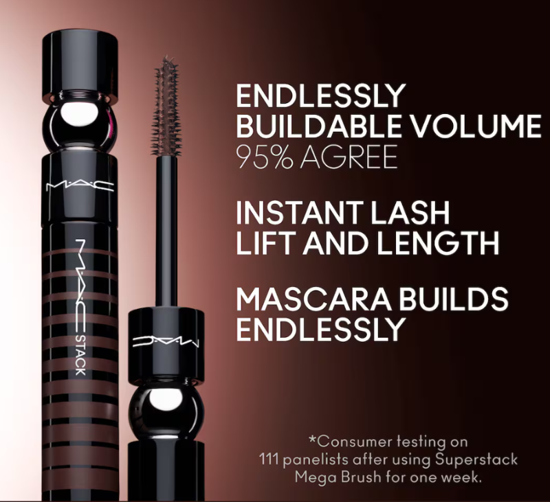 M·A·CStack Mascara | Lengthening + Volumizing Mascara