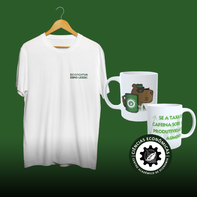 Camiseta (costas lisas) + Caneca de café