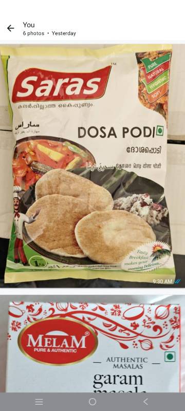 Saras Dosa Podi 1kg
