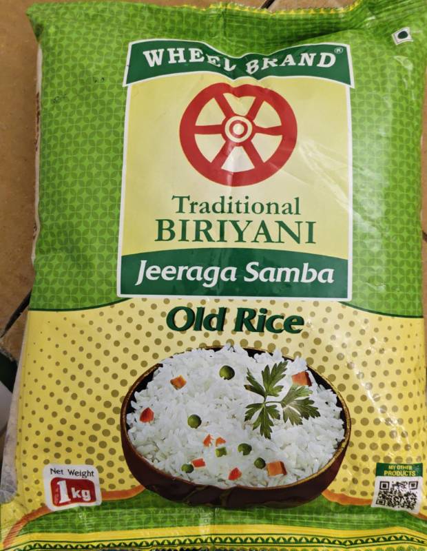 Wheel brand traditional biryani jeeraga samba 1Kg