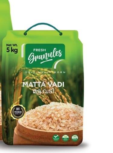 Fresh Granules long grain vadi Matta Rice 5Kg