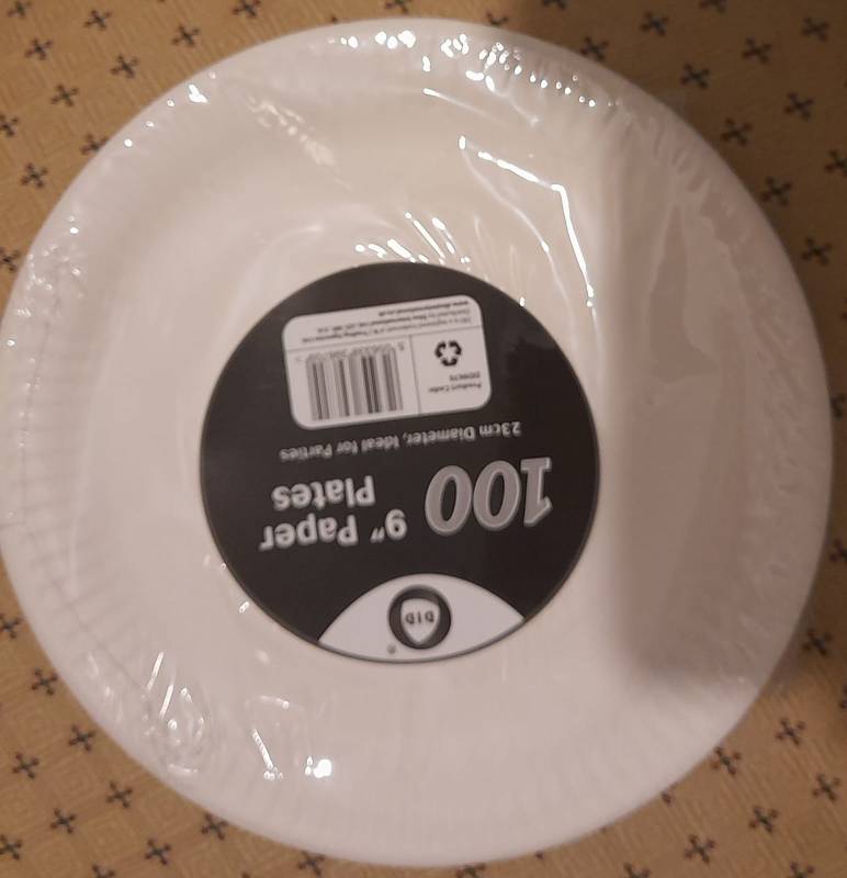 Paper plates 9 inches