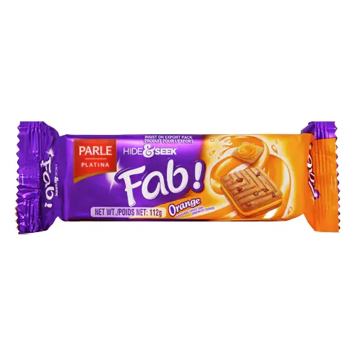 Parle hide and seek FAB! orange 112gm