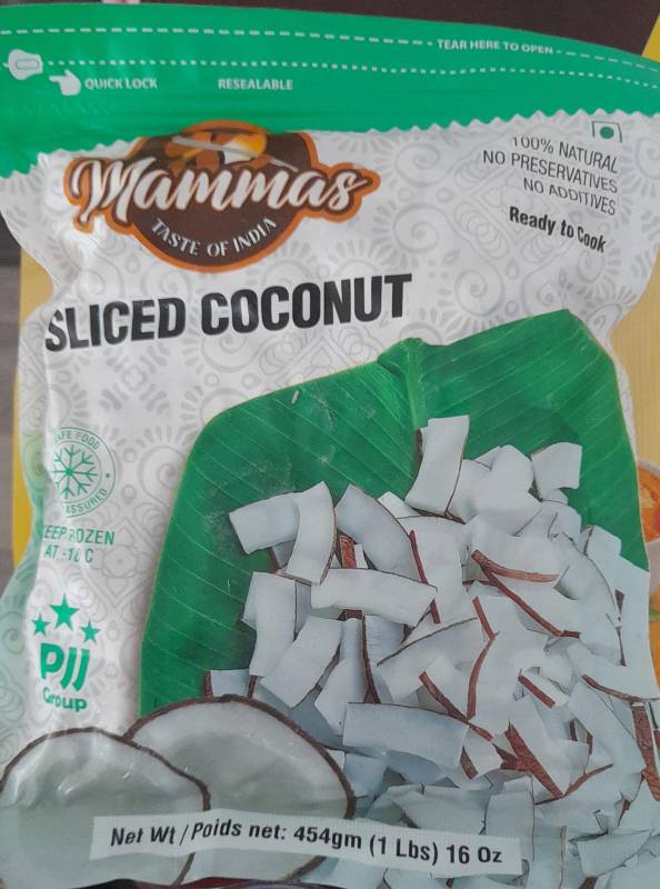 Mammas sliced coconut  454 gms