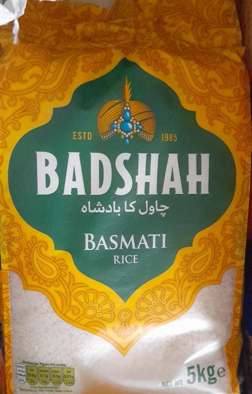 Badshah Basmathi Long Grain  Rice 5Kg