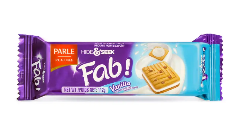 Parle hide and seek FAB! vanilla 112gm