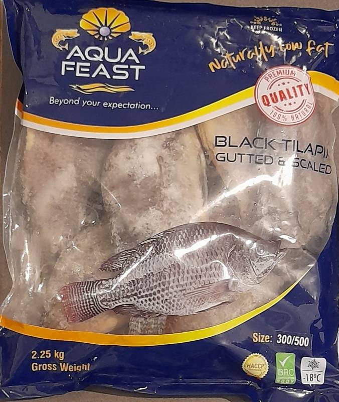 Aqua feast Black Tilapii Pan Ready 600gm