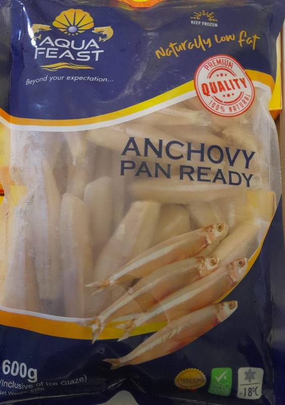 Aqua feast anchovy pan ready 600gm