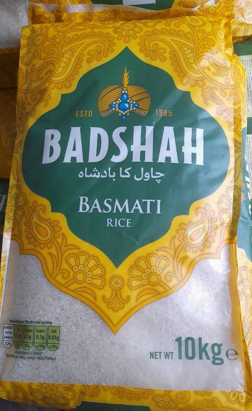 Badshah Basmathi Long Grain  Rice- 10 Kg
