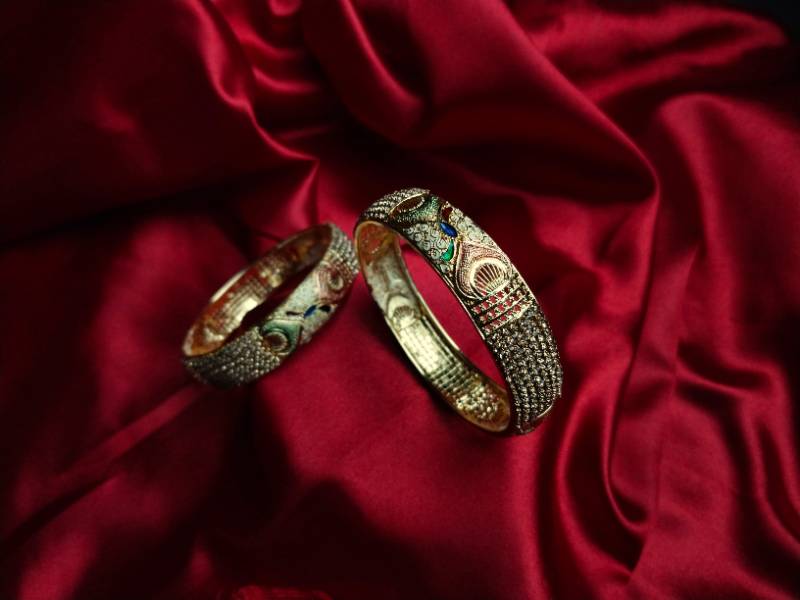 Solena- Set of two meenakari bangles
