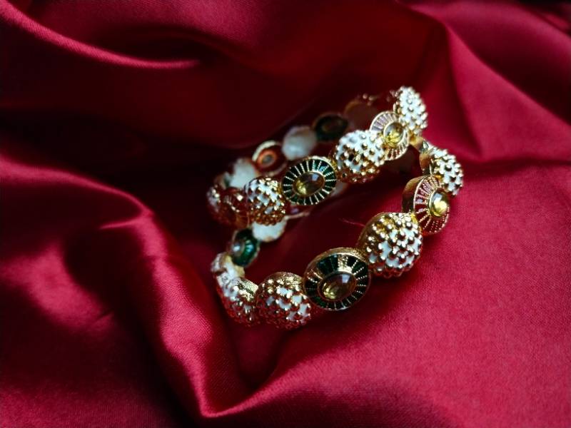 Liora-Set of two meenakari bangles