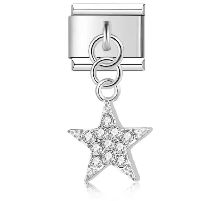 ESTRELLA COLGANTE PLATEADA