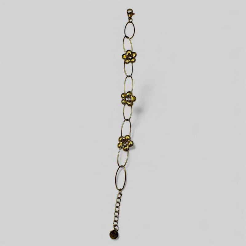 PULSERA CON FLORES DE RED