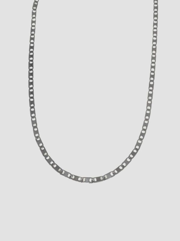 CADENA PLANA PLATEADA