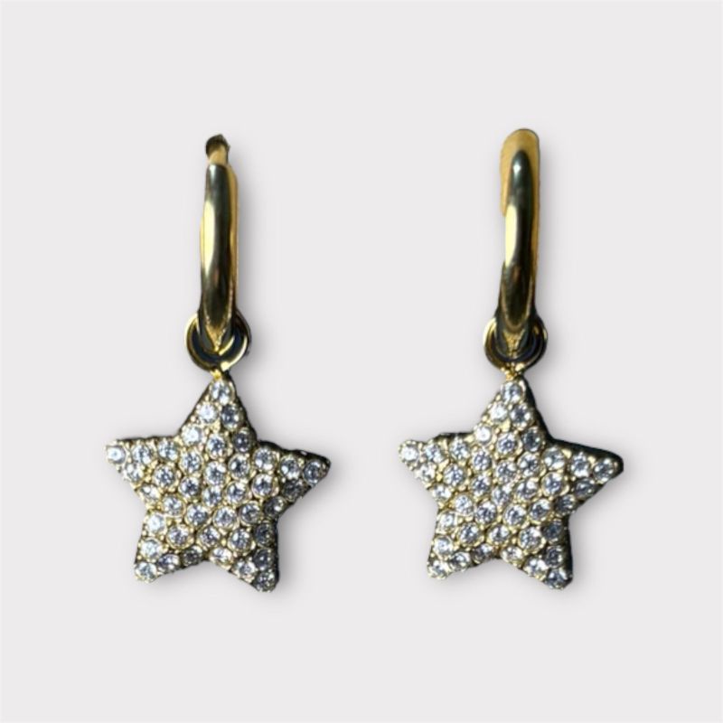ARETES DE ESTRELLA CON ZIRCONIA