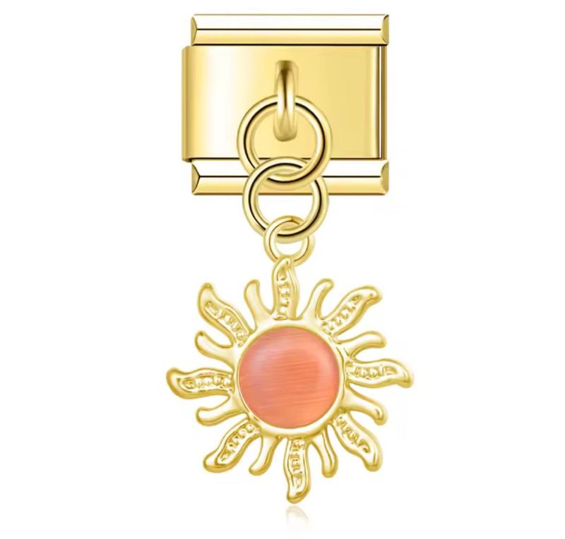 CHARM DE SOL PIEDRA NARANJA