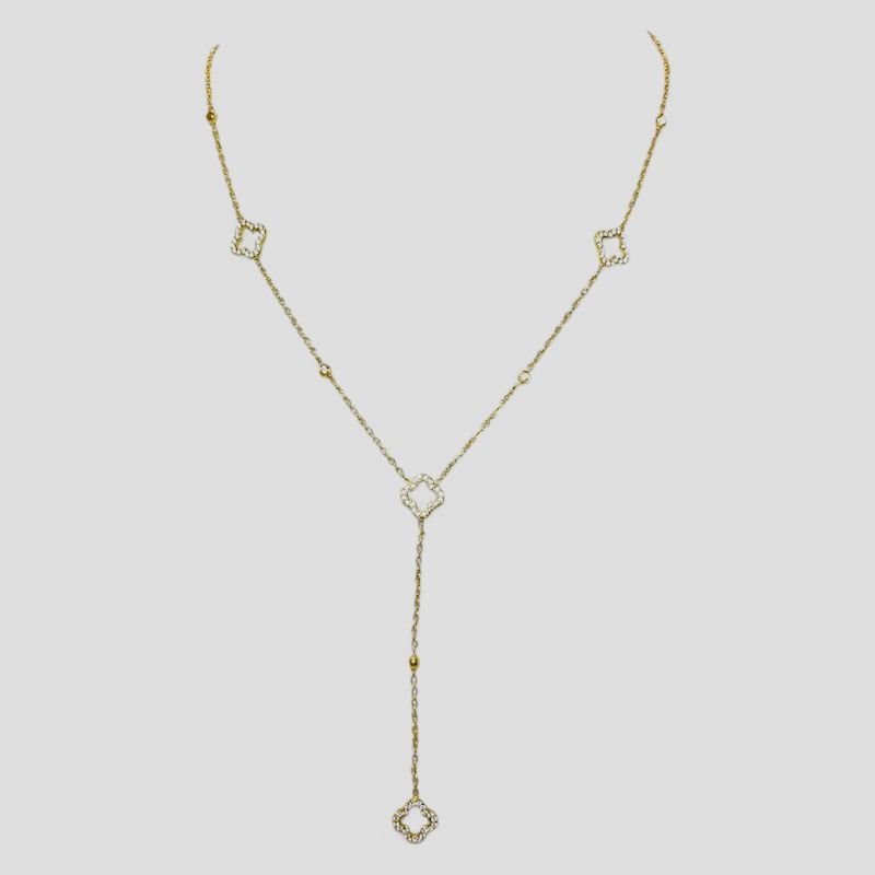 COLLAR DE TREBOL ESTILO ROSARIO