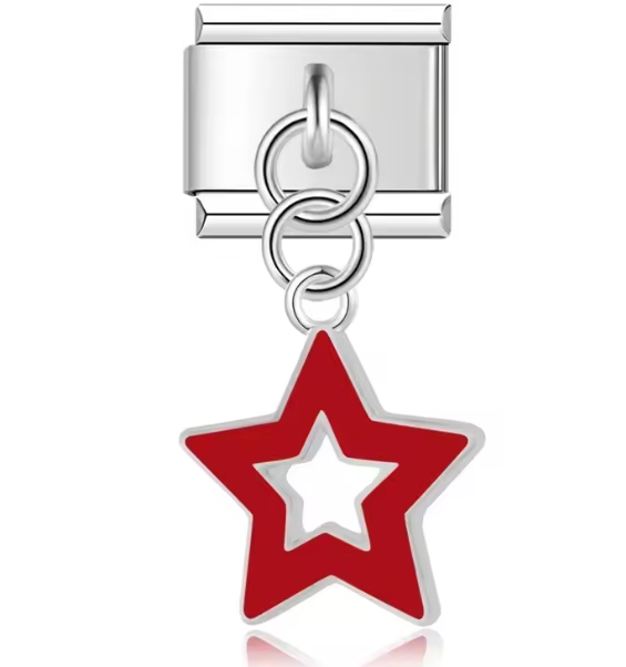 CHARM ESTRELLA DOBLE ROJA