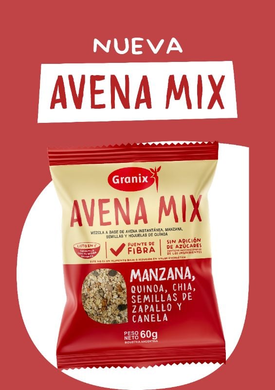 AVENA MIX MANZANA 12 x 60 g