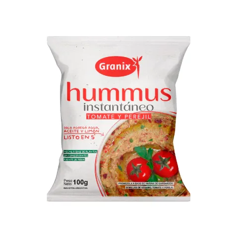 HUMMUS CON TOMATE Y PEREJIL 12 x 100 g