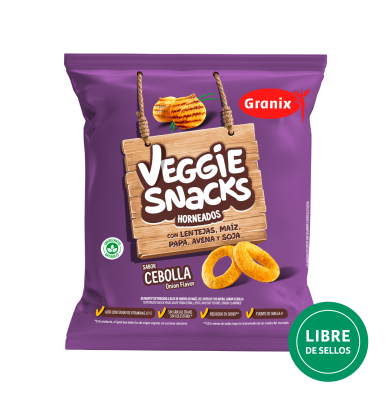 VEGGIE SNACKS sabor CEBOLLA 12 x 45 g