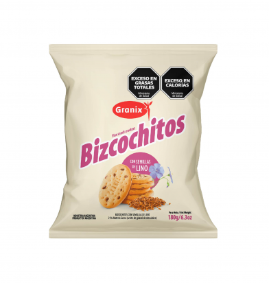 BIZCOCHITOS CON SEMILLAS LINO 12 x 180 g