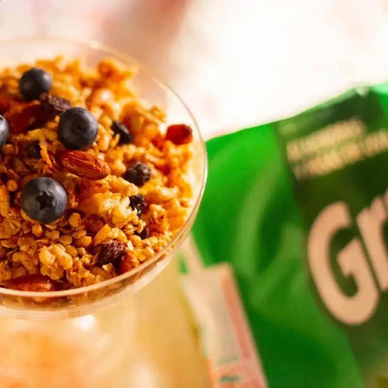 GRANOLA CROCANTE PASAS Y ALMENDRAS x 3 kg