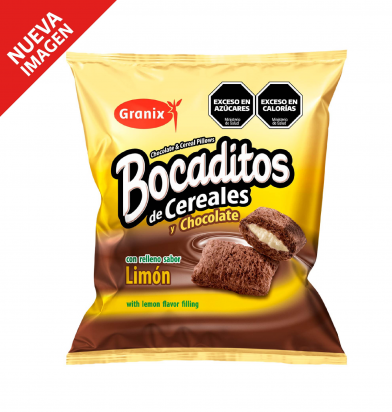 BOCADITOS RELL CHOCO y LIMON 10 x 180 g