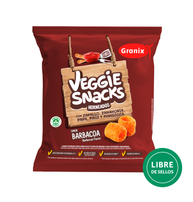VEGGIE SNACKS sabor BARBACOA 12 x 45 g