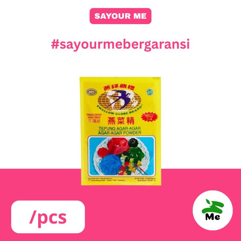 Swallow globe agar-agar putih [7gr]