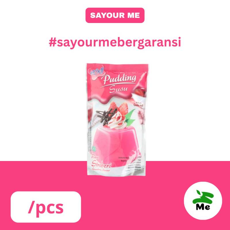 Nutrijell pudding susu strawberry [145gr]