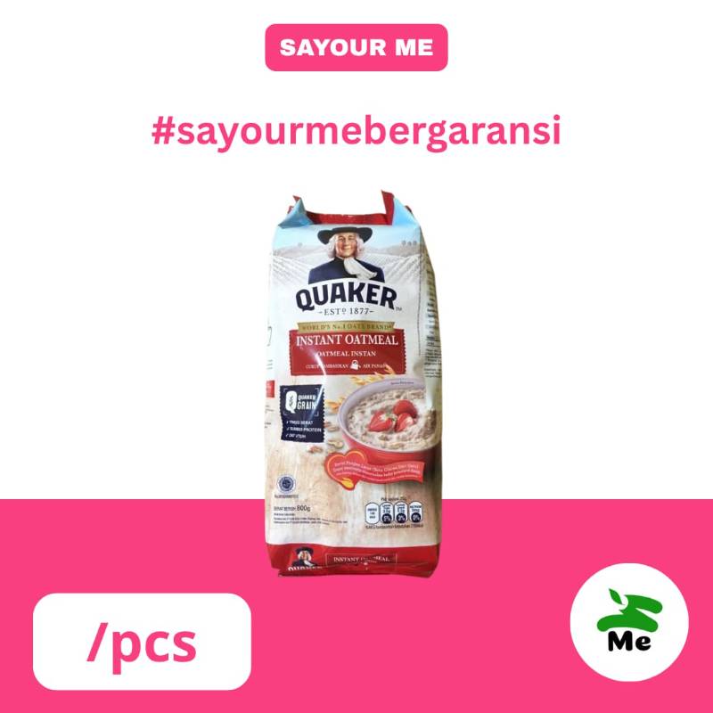 Oatmeal quaker instan merah pck [800gr]