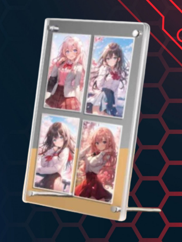 ACRYLIC DISPLAY 4 SLOTS 6.5X9CM