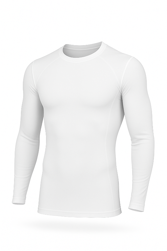 Compression - Shirt Long Sleeve White