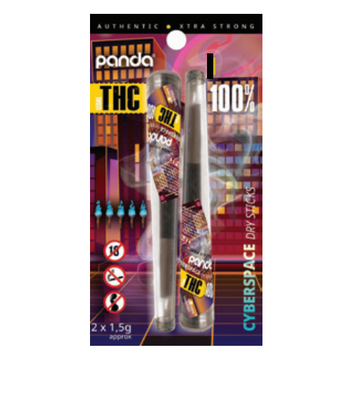 Panda THC Dry Stick Cyberspace Black Mamba Blister 2 X 1,5gr / pnd.0625