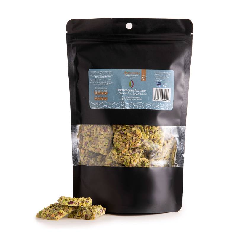 Παστελάκια Αιγίνης με Φιστίκι & Άνθος Αλατιού 150γρ