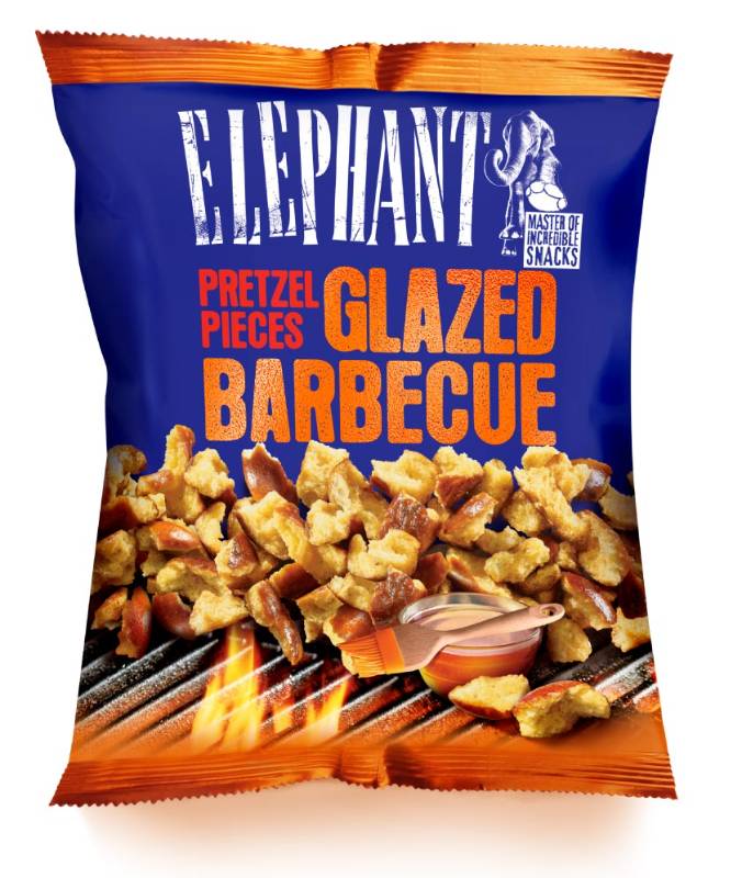 Κομμάτια Pretzel Γλασαρισμένα με Σως BBQ 125gr / kab158