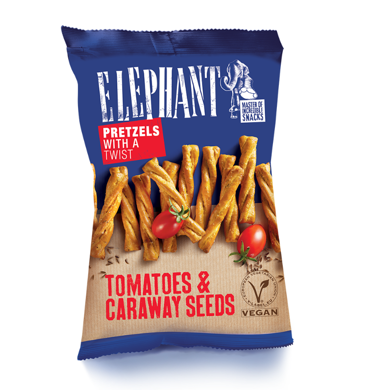 Στριφτά Pretzel με Ντομάτα & Κύμινο 80gr / kab179