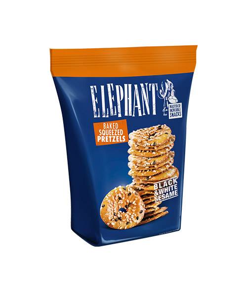 Flat Pretzels Με Μάυρο & Λευκό Σουσάμι  80gr / kab151