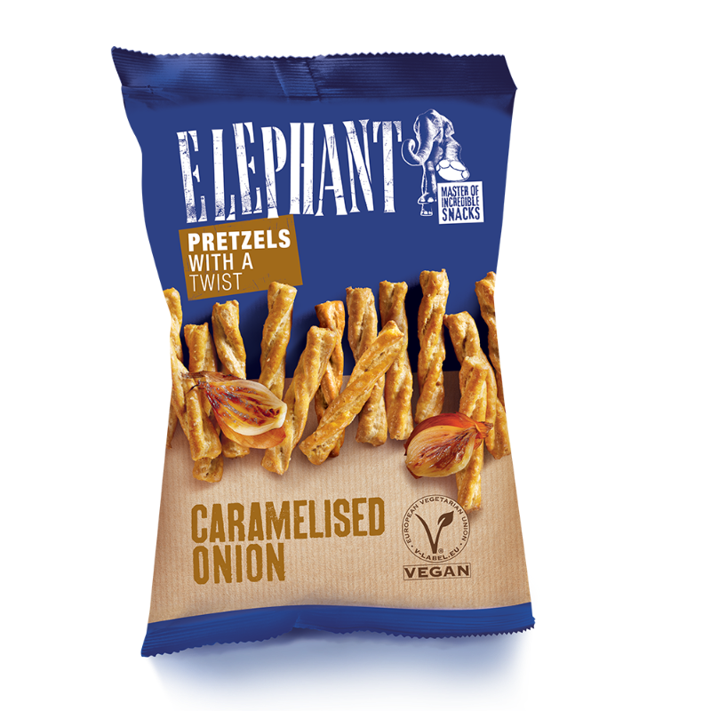 Στριφτά Pretzel με Καραμελωμένο Κρεμμύδι 80gr / kab180