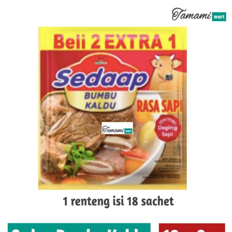 Sedap Bumbu Kaldu Sachet 1 Renteng