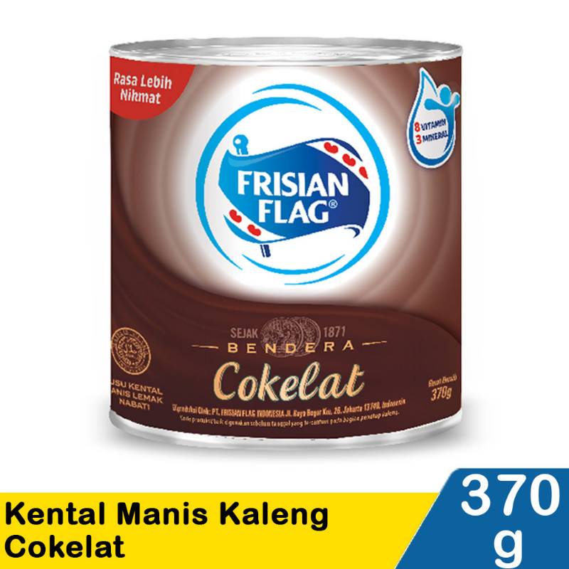 Susu Kaleng Frisian Flag Coklat 370g