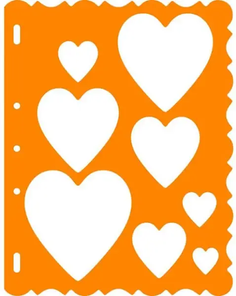 Fiskars Shape Template, Hearts