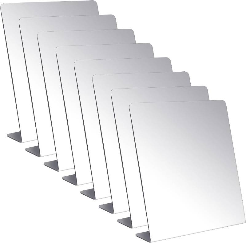 8"x11" Standing Mirrors, Set of 10