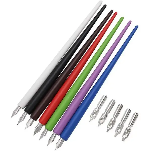 Calligraphy Pens with Nibs, set of 14