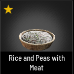 Rice and Peas with Meat